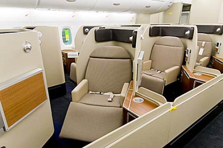 Asientos de lujo en Qantas
